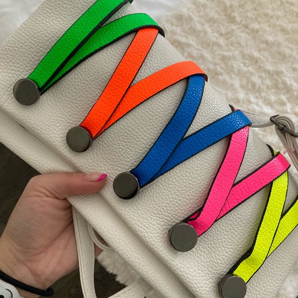 Colourful clutch/crossbody bag - Picture 2 of 7